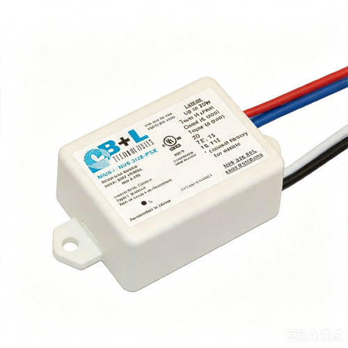 B+L Technologies NU6-3128-PSX, Nuance 6 Instant Start Miniature Electronic Ballast, 347VAC Input, 50/60Hz, Up to 28W, Side Wire Feed, Matchbox Format X