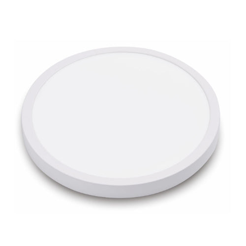 NEXLEDS NX-13SMPL24W-5CCT-WH, 13" Die-cast Flush Mount Panel, 120VAC, 24W, 2400 Lumens, 5CCT Changleable, 90 CRI, 120° Beam Angle, Triac Dimming, White Trim