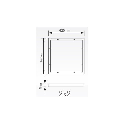 NEXLEDS NX-22X70, 2x2FT Surface Mount Kit