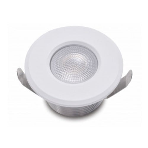 NEXLEDS NX-2SL-241W-3CCT-W, 3CCT Small Round LED Step Light, 24VDC, 1W, 60 Lumens, 3000K/4000K/5000K Changeable, White