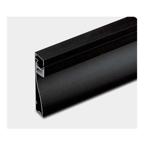 NEXLEDS NX-8018RS-B, LED Baseboard Aluminum Profile in Black Finish