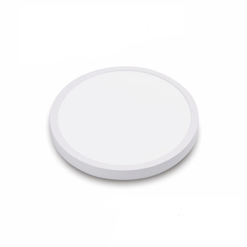 NEXLEDS NX-9SMPL18W-5CCT-WH, 9" Die-cast Flush Mount Panel, 120VAC, 18W, 1460 Lumens, 5CCT Changleable, 120° Beam Angle, Triac Dimming, White