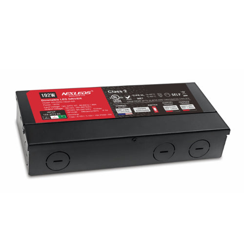 NEXLEDS NX-DHW-28824-DD, Dimming LED Driver, 288W, Input 120-277VA/2.88A, Output 12VDC/24A(8A*3ch), 24VDC/12A(4A*3ch)