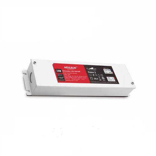 NEXLEDS NX-DHW-6024-DD, Dimming LED Driver, 60W, Input 90-130VAC/0.7A, Output 24VDC/2500mA, Triac+0~10V