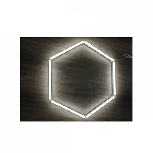 NEXLEDS NX-HEX96190-534W-5K, Hexagon LED Ceiling Light, 100-277VAC, 534W, 120-130 LM/W, 5000K Natural Light, CRI >80, 120° Beam Angle, White