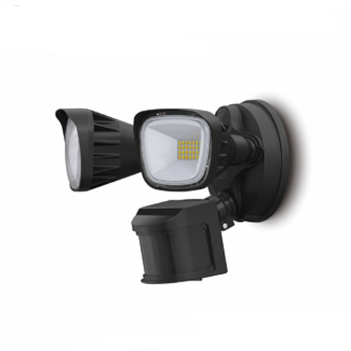 NEXLEDS NX-SLWS-20W-B3C, 3CCT LED Security Light, 120VAC, 20W, 1800-2000 Lumens, 3000K-4000K-5000K Adjustable, Black