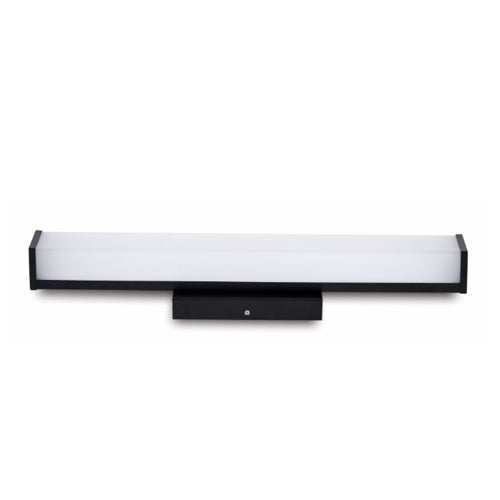 NEXLEDS NX-VLDR-2F-25W-5CCT-B, LED Rectangular Vanity Light with Black Trim, 108-132VAC, 25W, 2300 Lumens, 5CCT Changeable, Dimmable, CRI >80