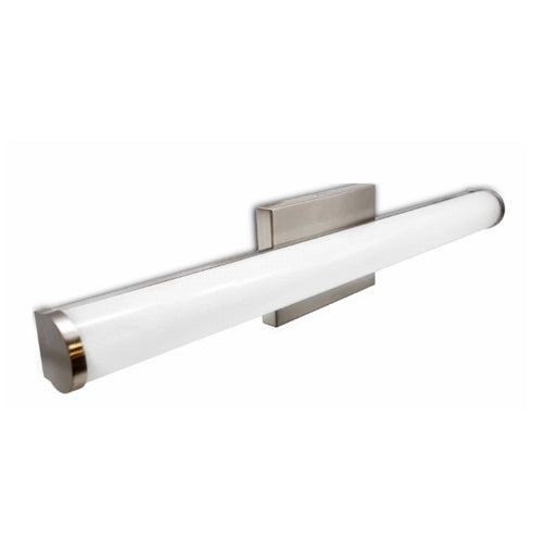 NEXLEDS NX-VLDR-2F-25W-R, LED Long Cylindrical Vanity Light, 108-132VAC, 25W, 2300 Lumens, 5CCT Changeable, CRI >80, Dimmable, Brushed Nickel+Acrylic