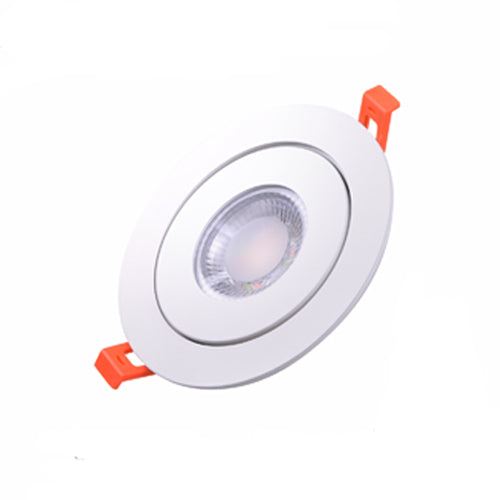 NEXLEDS NXW504WE1WH-10, 4" Smart LED Gimbal Downlight, 120VAC, 10W, 92mA, 800 Lumens, RGB+2700K-6500K, White, Dimmable