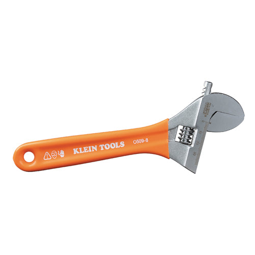 Klein Tools O5098, Extra-Wide Jaw Adjustable Wrench, 8-Inch