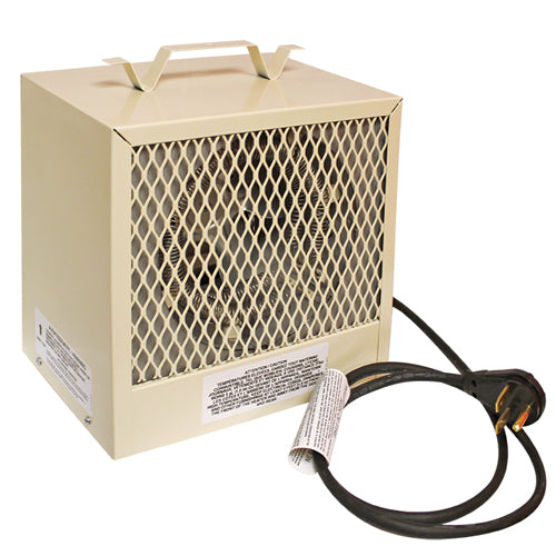 OUELLET OCC4800AM-MF-TB6, Portable Construction Heater, 4800/3600W 240/208V Almond, Enclosed Motor, Stat 1P