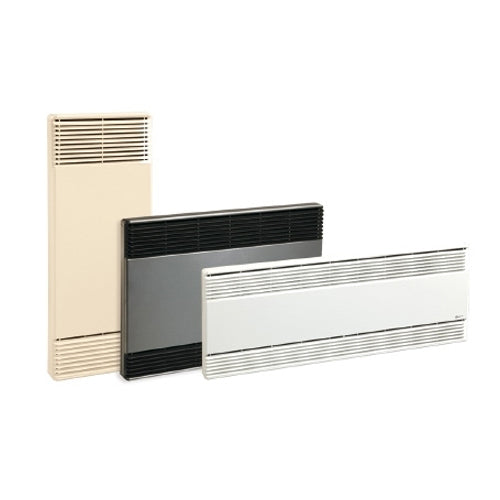 OUELLET OCEB0500AM-T600, European-Style Convector, 240/208V, 500/375W, Almond, Wall Mounted Programmable, Electronic Thermostat