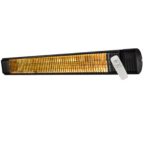 OUELLET CF15120B, Patio Infrared Heater, 1500W, 120V 60 Hz, 1 Phase,  Black Anodized Aluminum Finish