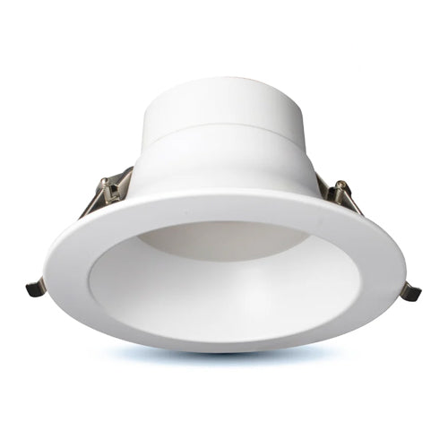 ORTECH OD-C822-5CCT+W, 8” Dual Selectable Round Commercial Downlight, 5CCT and Wattage Selectable, 10/15/22W, 120V-347V, 0-10V Dimmable, 80CRI