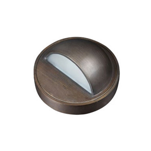ORTECH OD-DKB201U, LED Landscape Deck Light with Solid Brass Housing, 12V AC/DC, Frosted Lens, Fixed GU 5.3 Socket