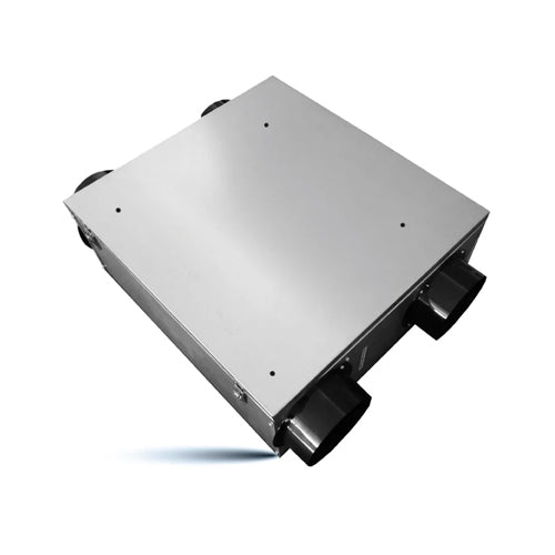 ORTECH ERV-150AC, Energy Recovery Ventilator With Efficient Cross-Flow Core and Pressure Ports, AC Fan Motor, 125/55/22 CFM, 6" Duct