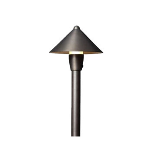 ORTECH OD-PTB204U, LED Landscape Path Light, 12V AC/DC, Frosted Lens, 18" Brass Stem