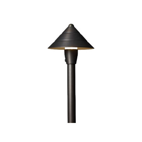 ORTECH OD-PTB214U, LED Landscape Path Light, 12V AC/DC, Frosted Lens, 18" Brass Stem