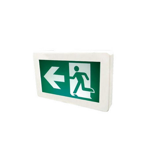 ORTECH OE-DC126, 1W LED Running Man Exit Sign, Requires No Battery, Ul-94V-0 Flame Rating, 120V AC or 347V AC or 6-24V DC