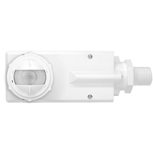 Leviton OFDUZ-ISW, Dimming Daylight Harvesting Passive Infrared (PIR) Smart Occupancy Sensor, End/Fixture Mount, Universal Voltage, 120-480 VAC, IP66, White