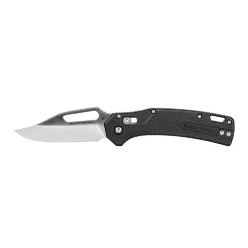 Klein Tools OGK002BKT, KTO Resurgence Knife, Clip Point Blade, Black Handle