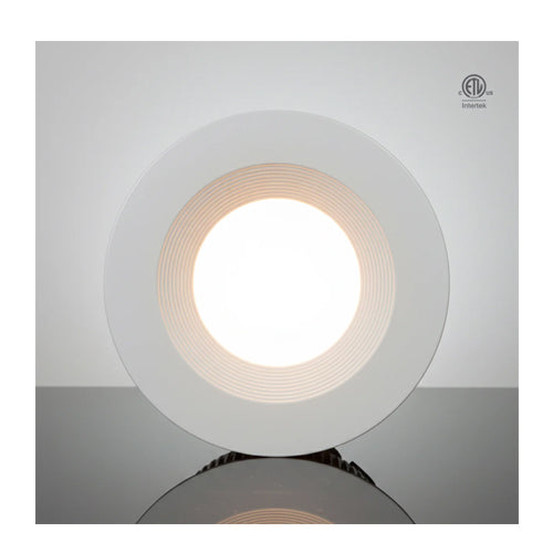 ORTECH OLT2-615-5CCTWH, 6" LED Retrofit Recessed Light With Selectable CCT, 15W, 1000 Lumens, 2700/3000/3500/4000/5000K, Dimmable, 80CRI, White Trim