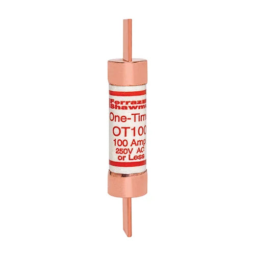 Mersen OT100, OT 100A Class K5 Fuse, Fast-Acting, 250VAC/DC, Blade Type