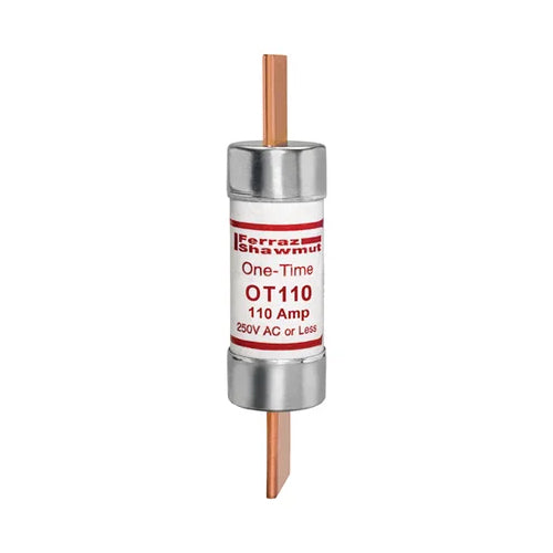 Mersen OT110, OT 110A Class K5 Fuse, Fast-Acting, 250VAC/DC, Blade Type