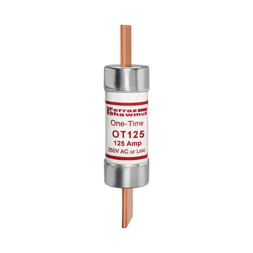 Mersen OT125, OT 125A Class K5 Fuse, Fast-Acting, 250VAC/DC, Blade Type
