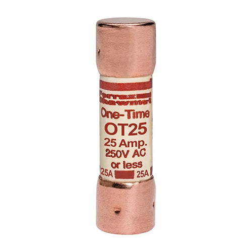 Mersen OT25, OT 25A Class K5 Fuse, Fast-Acting, 250VAC/DC, Ferrule Type