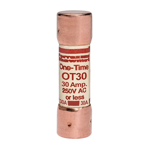 Mersen OT30, OT 30A Class K5 Fuse, Fast-Acting, 250VAC/DC, Ferrule Type