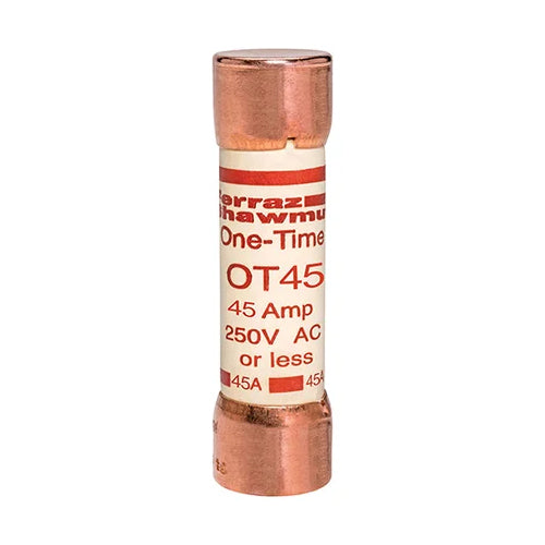 Mersen OT45, OT 45A Class K5 Fuse, Fast-Acting, 250VAC/DC, Ferrule Type