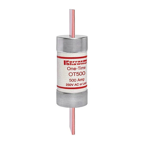 Mersen OT500, OT 500A Class K5 Fuse, Fast-Acting, 250VAC/DC, Blade Type