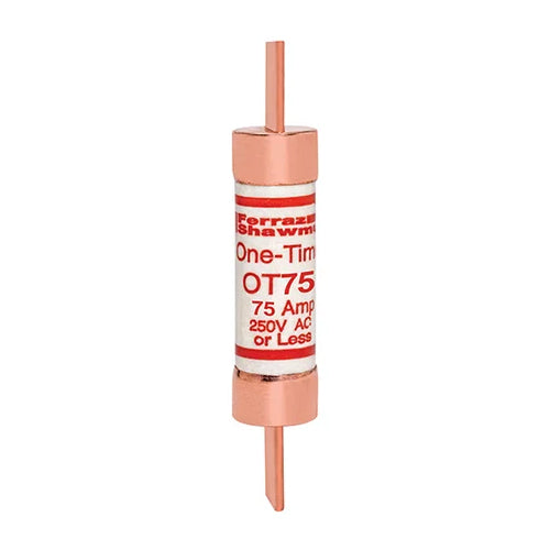 Mersen OT75, OT 75A Class K5 Fuse, Fast-Acting, 250VAC/DC, Blade Type
