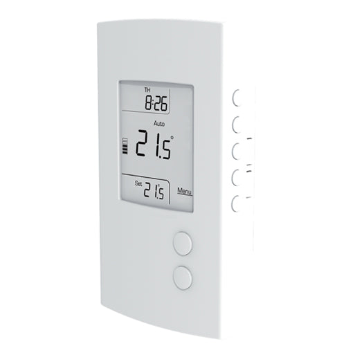 OUELLET OTH3600P-GA, Programmable Electronic Thermostat for Floor Heating System 15A@120-240V c/w GFCI