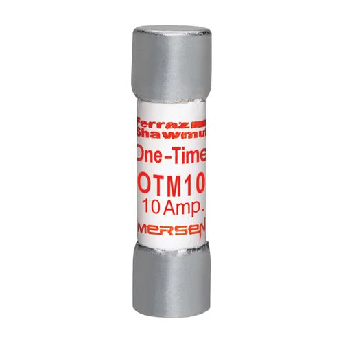 Mersen OTM10, One-Time OTM Midget Fuse, Fast Acting, 250VAC, 10A, Ferrule Type