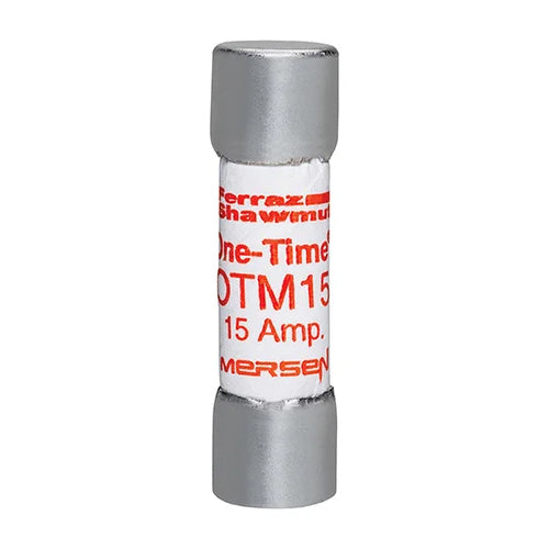 Mersen OTM15, One-Time OTM Midget Fuse, Fast Acting, 250VAC, 15A , Ferrule Type