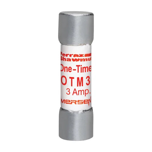 Mersen OTM3, One-Time OTM Midget Fuse, Fast Acting, 250VAC, 3A, Ferrule Type