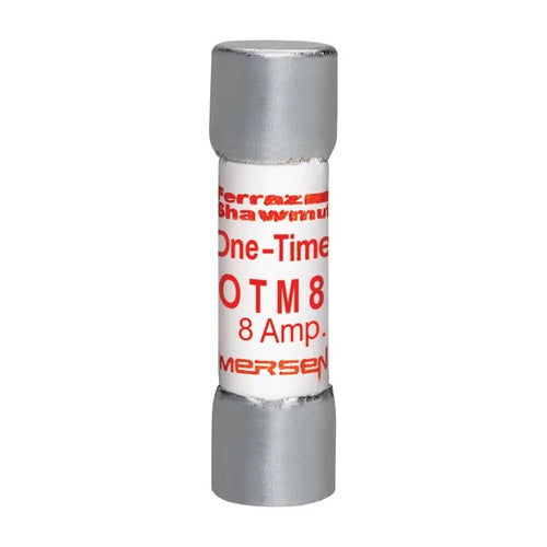 Mersen OTM8, One-Time OTM Midget Fuse, Fast Acting, 250VAC, 8A, Ferrule Type