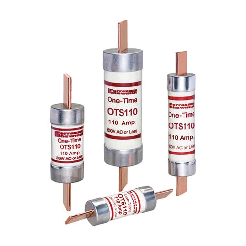 Mersen OTS175, OTS 175A Class K5 Fuse, Fast-Acting, 600VAC/300VDC, Blade Type