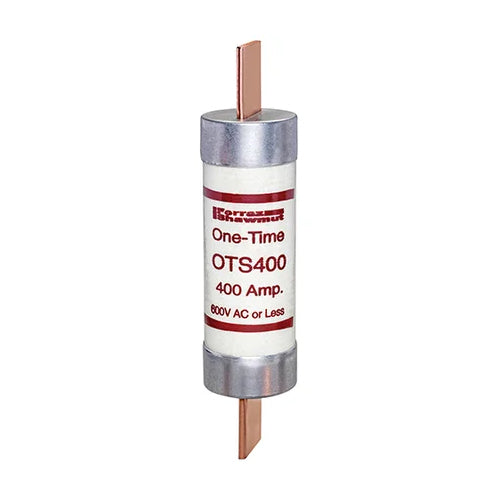 Mersen OTS400, OTS 400A Class K5 Fuse, Fast-Acting, 600VAC/300VDC, Blade Type