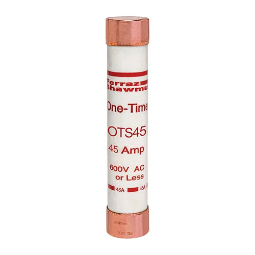 Mersen OTS45, OTS 45A Class K5 Fuse, Fast-Acting, 600VAC/300VDC, Ferrule Type