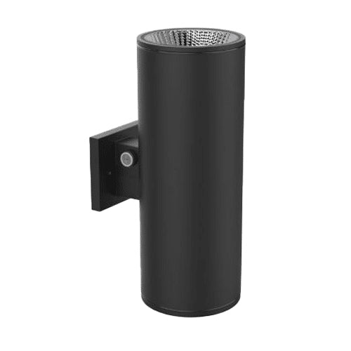 Votatec OW0608G-2-20-853-BK, Outdoor Wall Cylinder, CCT & Power Adjustable, 40/30/20W, 3000/4000/5000K, 2800/2100/1400LM, 120-347V, Photocell, Dimmable, Black