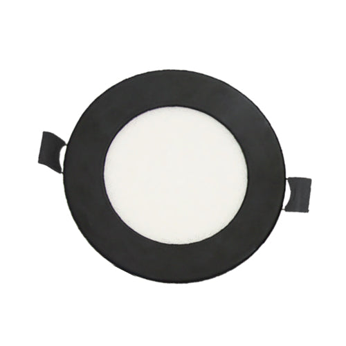 Votatec VO-RP4W9-120-D-6WAY/BK, 4" Round LED Slim Panel Downlight, 6 Way CCT Adjustable, 9W, 120V, 750 Lumens, Dimmable, Black
