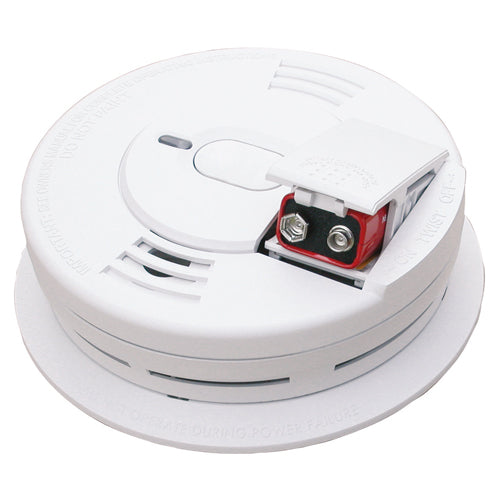 Kidde P1276CA, i12060ACA/i12060CA, Ionization Sensor Smoke Alarm with Hush Button, 120V AC Hardwire and 9V Front-Load Battery Backup