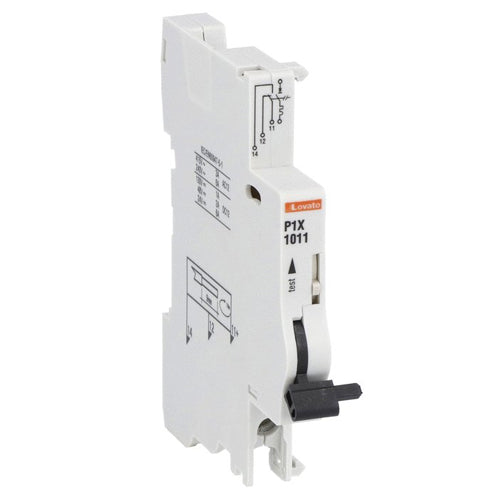 Lovato P1X1011, Auxiliary Contact, Side Mount, 1 Changeover Contact