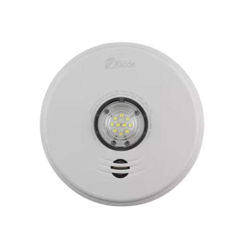 Kidde P4010ACLEDSCOCA, 120V AC Integrated 3-in-1 LED Strobe and 10-year Talking Smoke and Carbon Monoxide Alarm, Sealed 3V Lithium Battery Backup