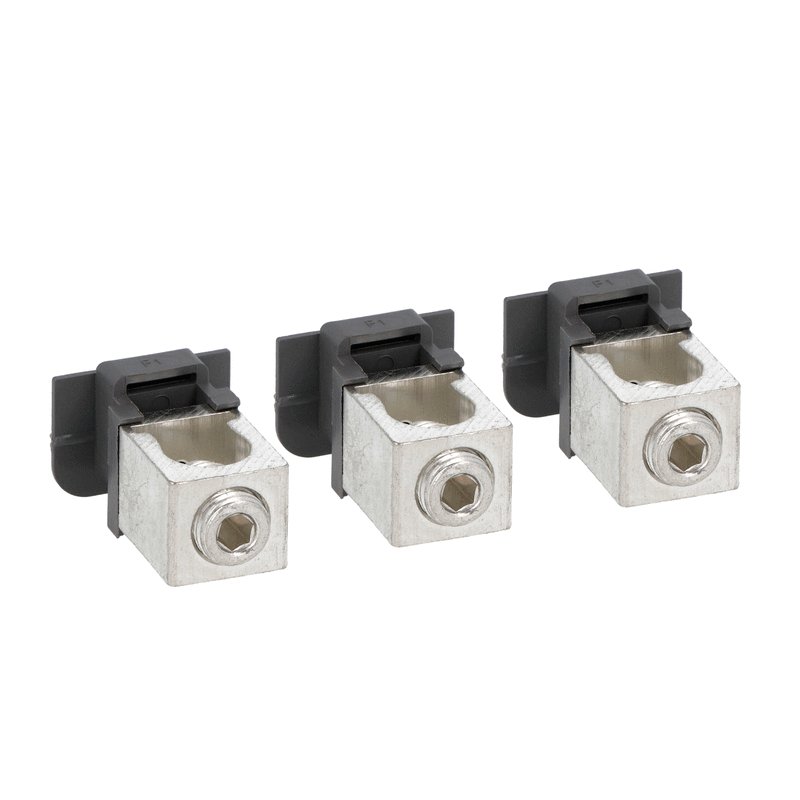 Lovato P5X501, Terminal Clamp Set for Rigid and Flexible Cables, For P5ME3PH0100UL, 3-Piece Set, 1x AWG 14-2/0