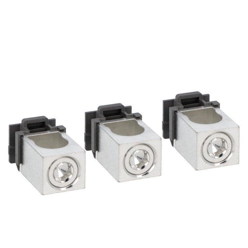 Lovato P5X502, Terminal Clamp Set for Rigid and Flexible Cables, For P5ME3PH0250UL, 3-Piece Set, 1x AWG 1/0 - Kcmil 300