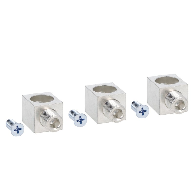 Lovato P5X503, Terminal Clamp Set for Rigid and Flexible Cables, For P5ME3PH0400UL, 3-Piece Set, 1x AWG 1/0 - Kcmil 600